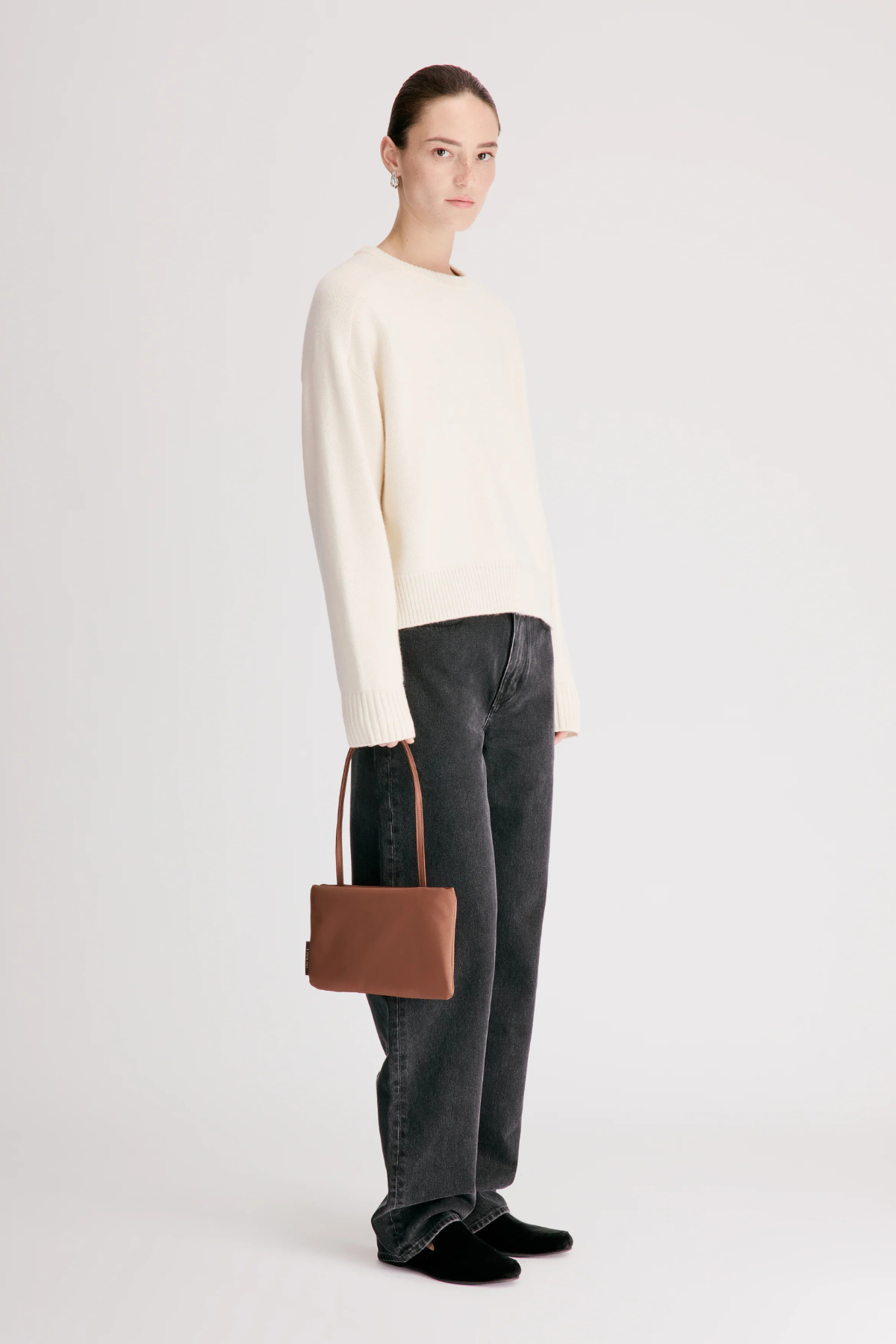 Loulou de Saison Breha Sweater With Piping - Ivory