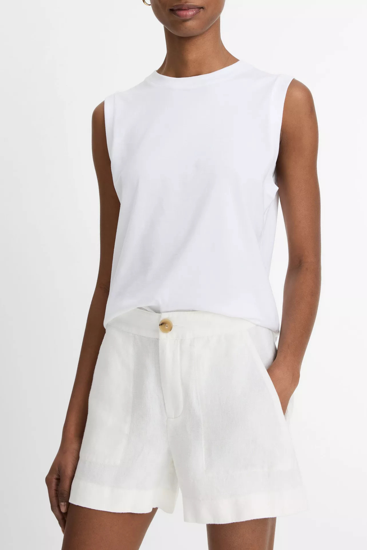 Vince Mid Rise Hemp Short