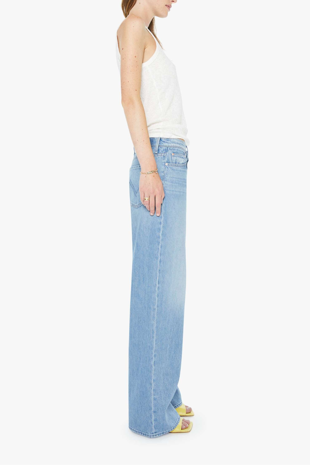 MOTHER The Rerun Zip Sneak Jeans