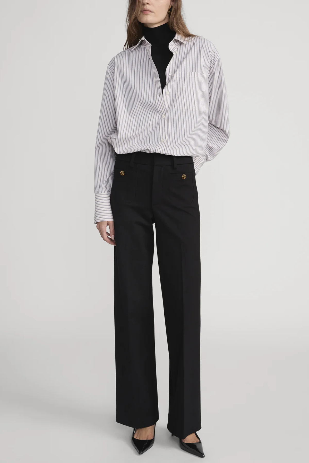 Frame Le Slim Palazzo Trousers