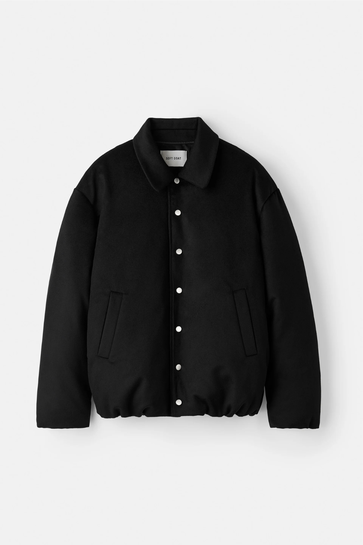 Soft Goat Men's Relaxed Fit Puffer Jacket - Black