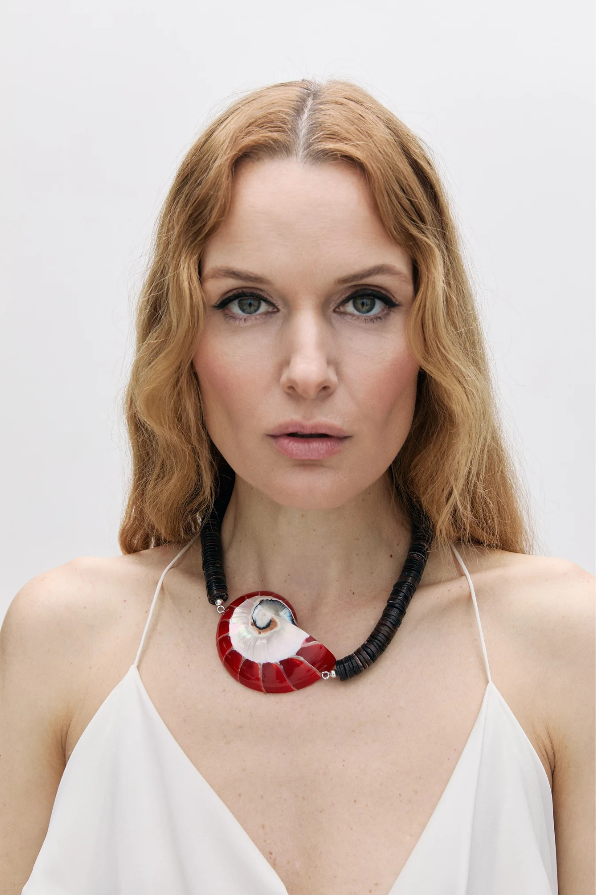 Julietta Odessa Necklace - Brown/ Red