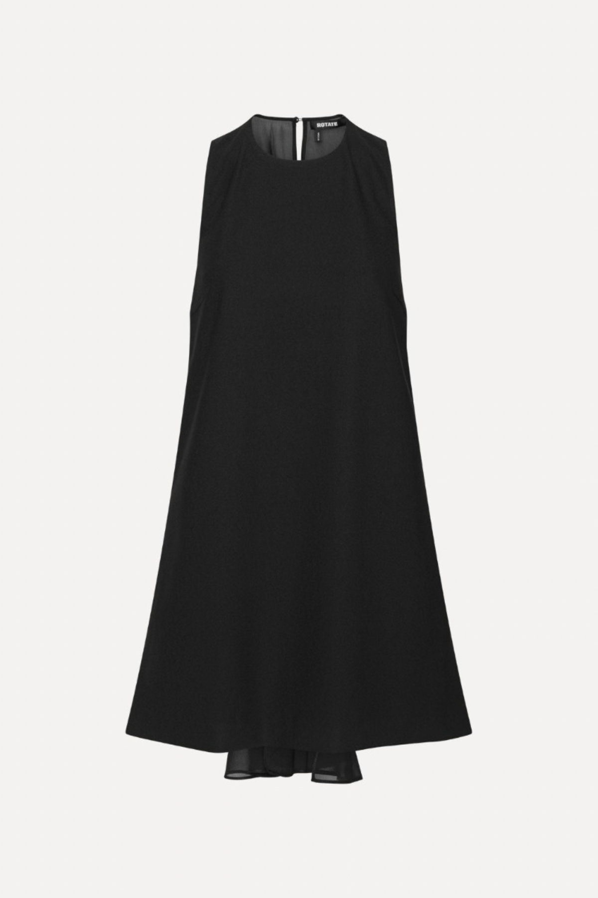 ROTATE Birger Christensen Crepe Mini A-Line Dress - Black