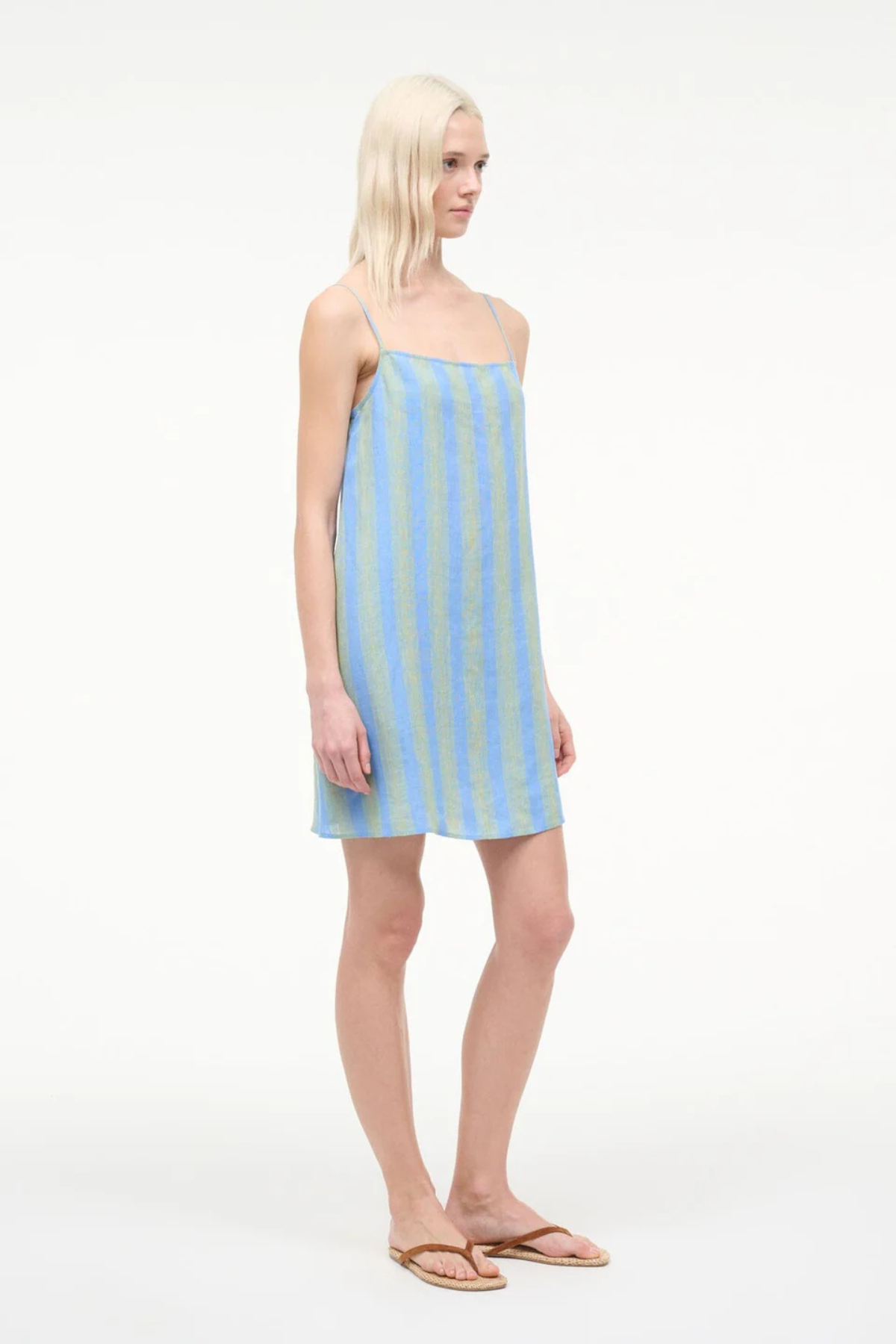 Staud Laura Linen Mini Dress