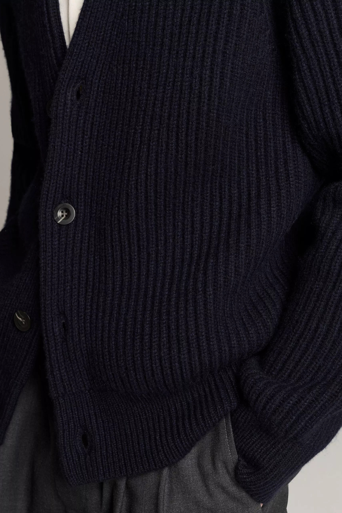 Vince Men's Winter Rib Cardigan - Coastal