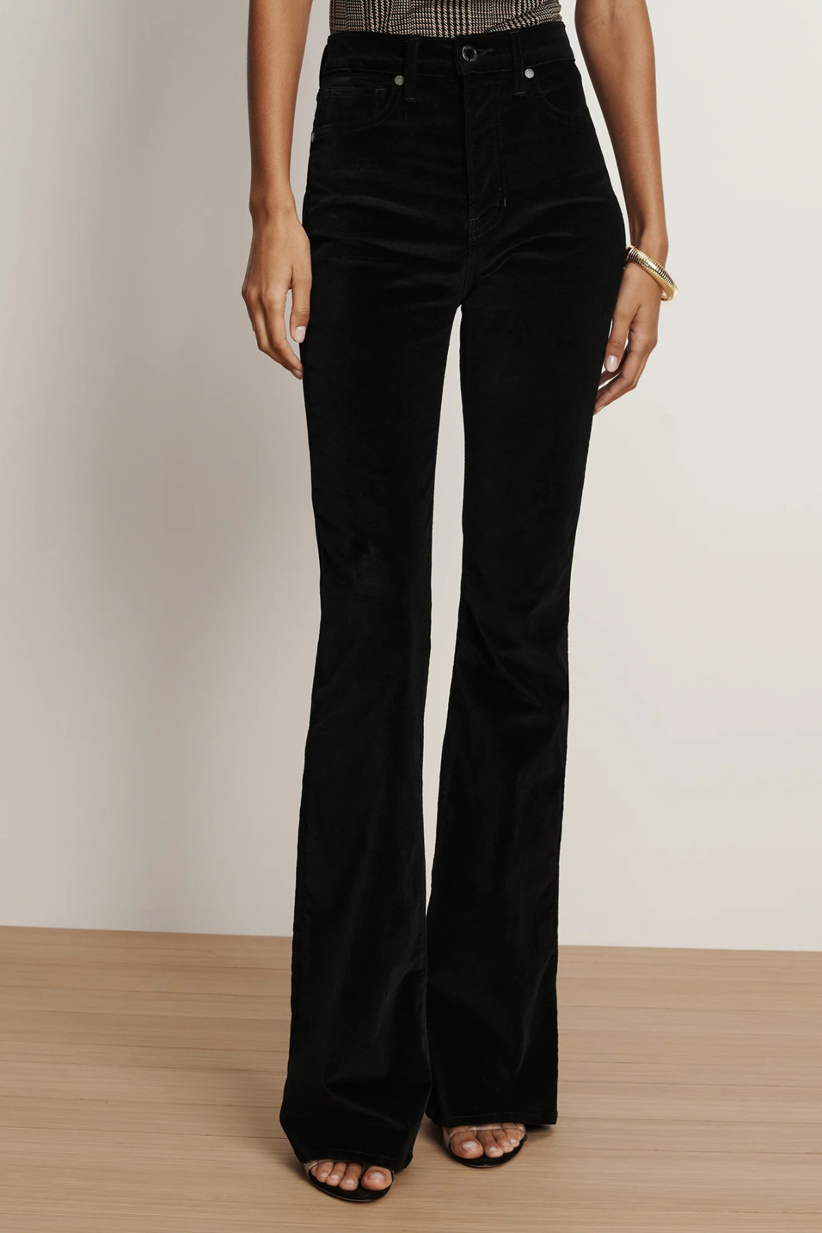 Veronica Beard Beverly High Rise Skinny Flare Pant - Black