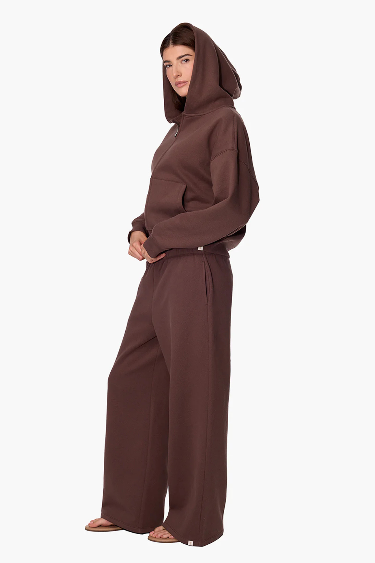 Tkees CloudSoft Zip Up Hoodie - Dark Chocolate