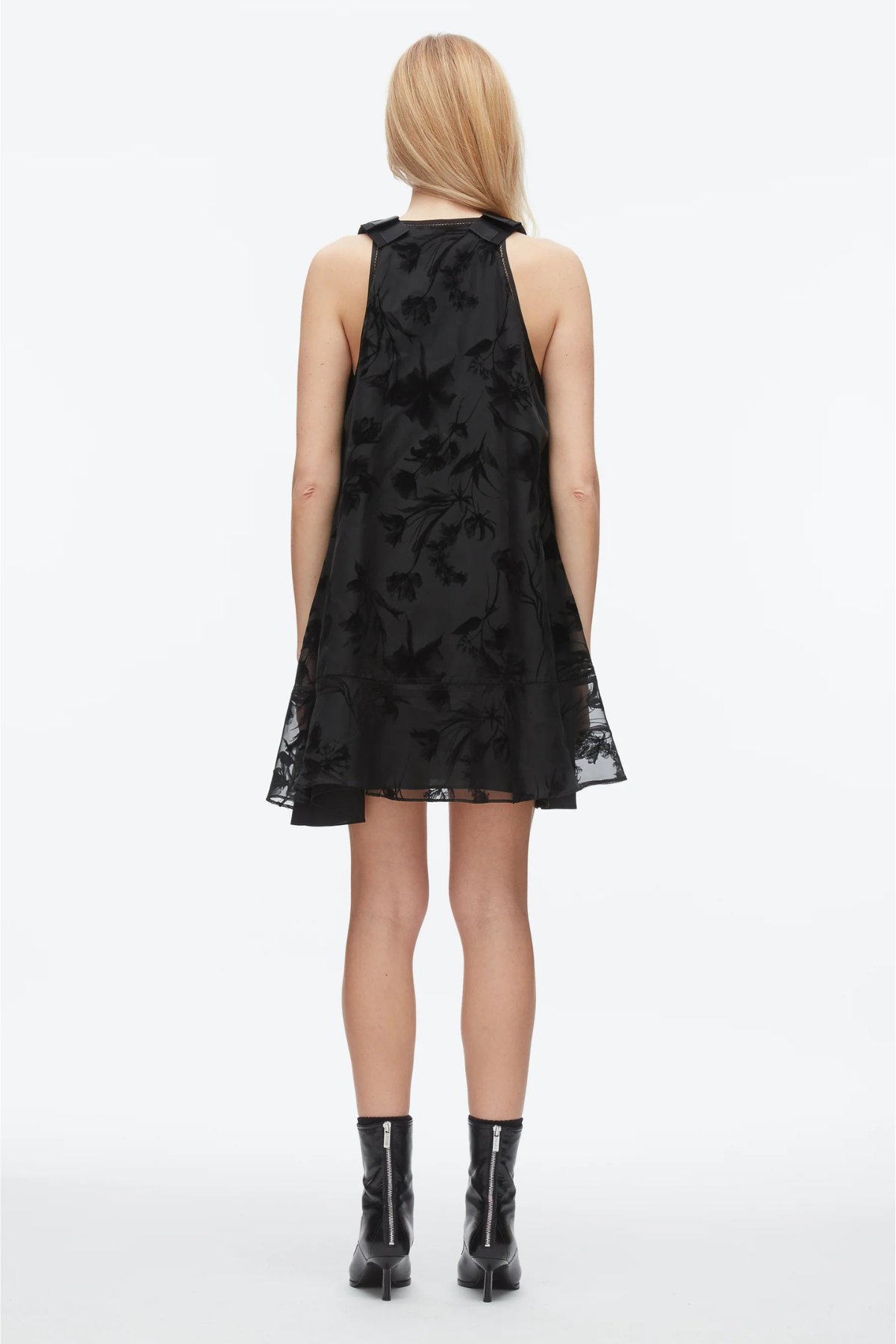 3.1 Phillip Lim Flocked Organza Trapeze Dress