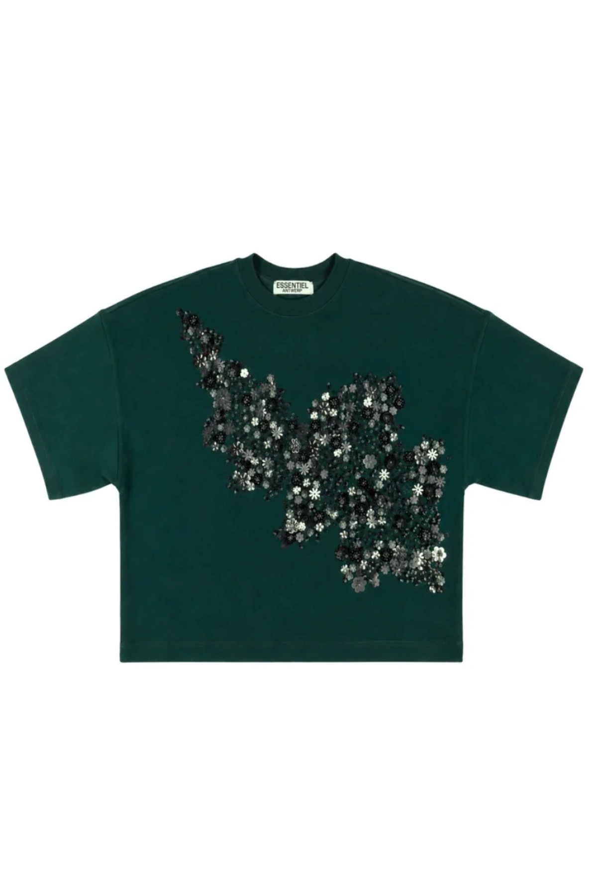 Essentiel Antwerp Kalani Short Sleeve Sweatshirt - Forest Whisper