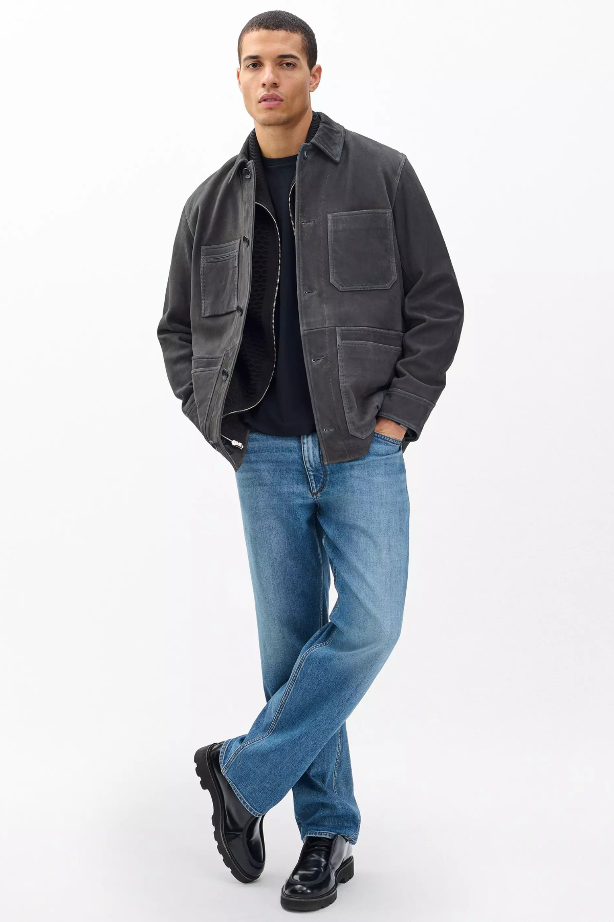Chaqueta de trabajo de ante Graham para hombre de Rag &amp; Bone