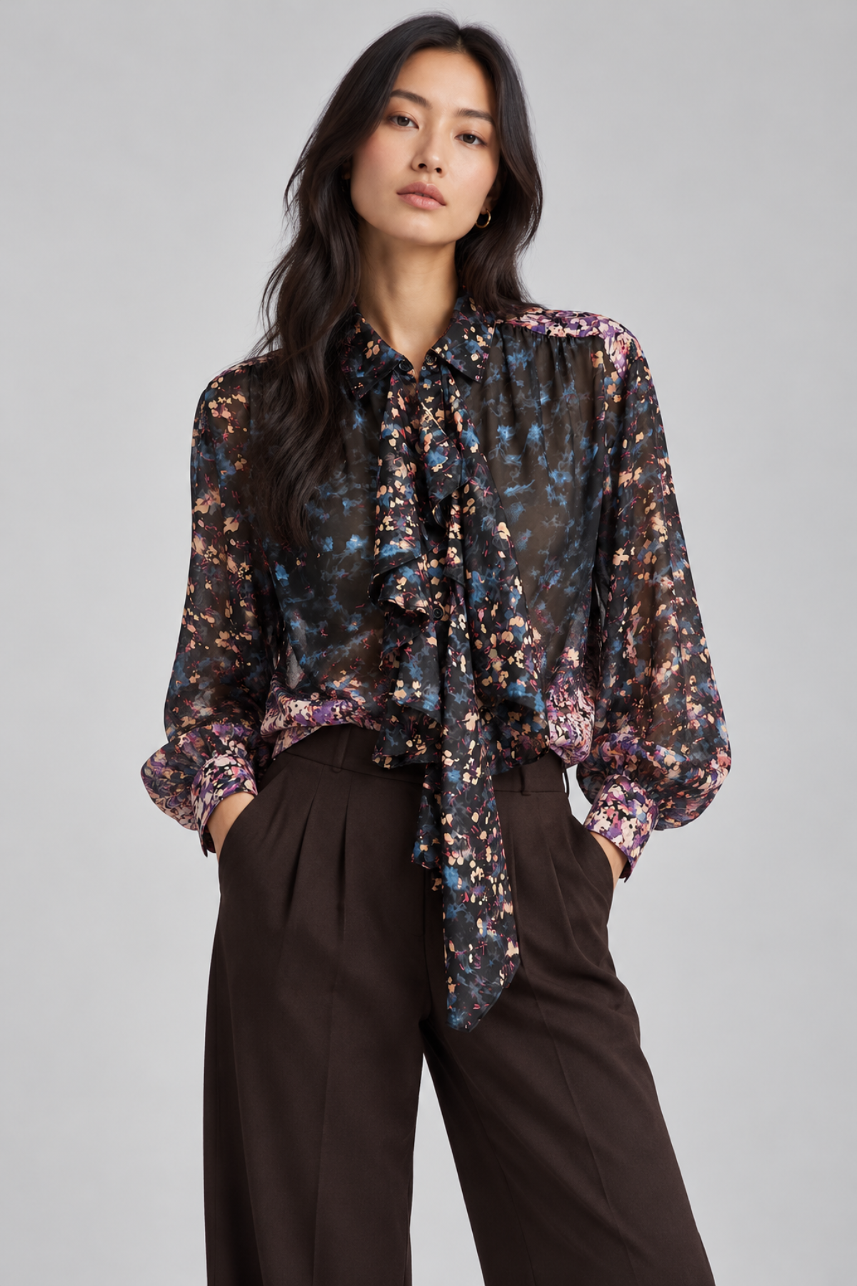 Ulla Johnson Gesture Silk Blouse - Eclipse