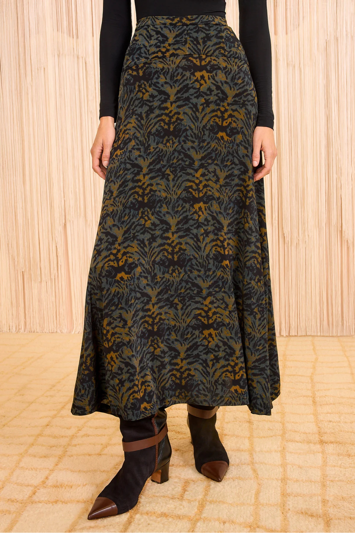 Ulla Johnson Paola Jersey High Waist Midi Skirt