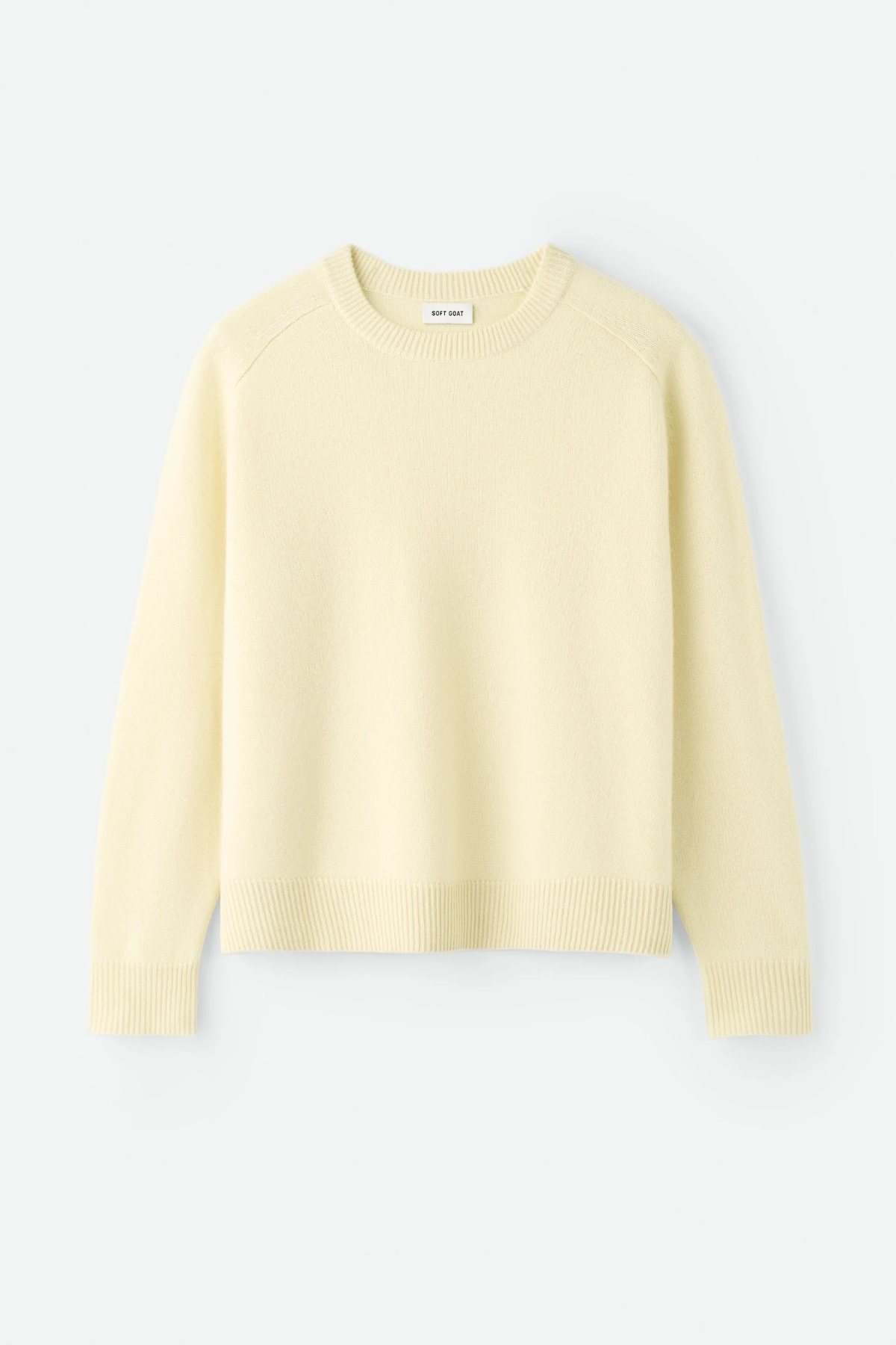 Soft Goat Boyfriend Crewneck - Waxed Paper