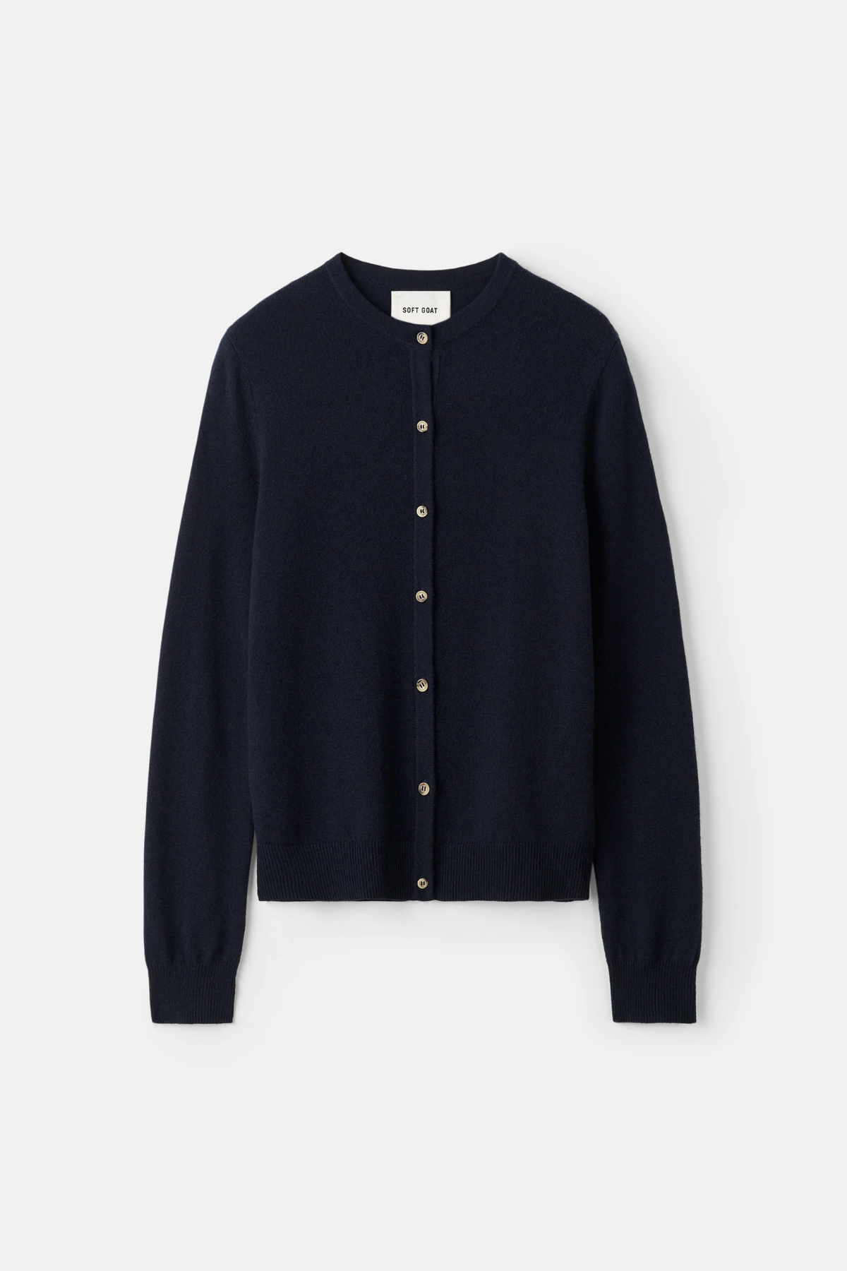 Soft Goat Cardigan - Navy