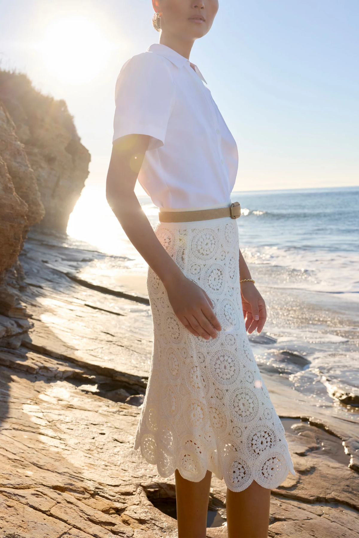 Brochu Walker Alina Top - Salt White
