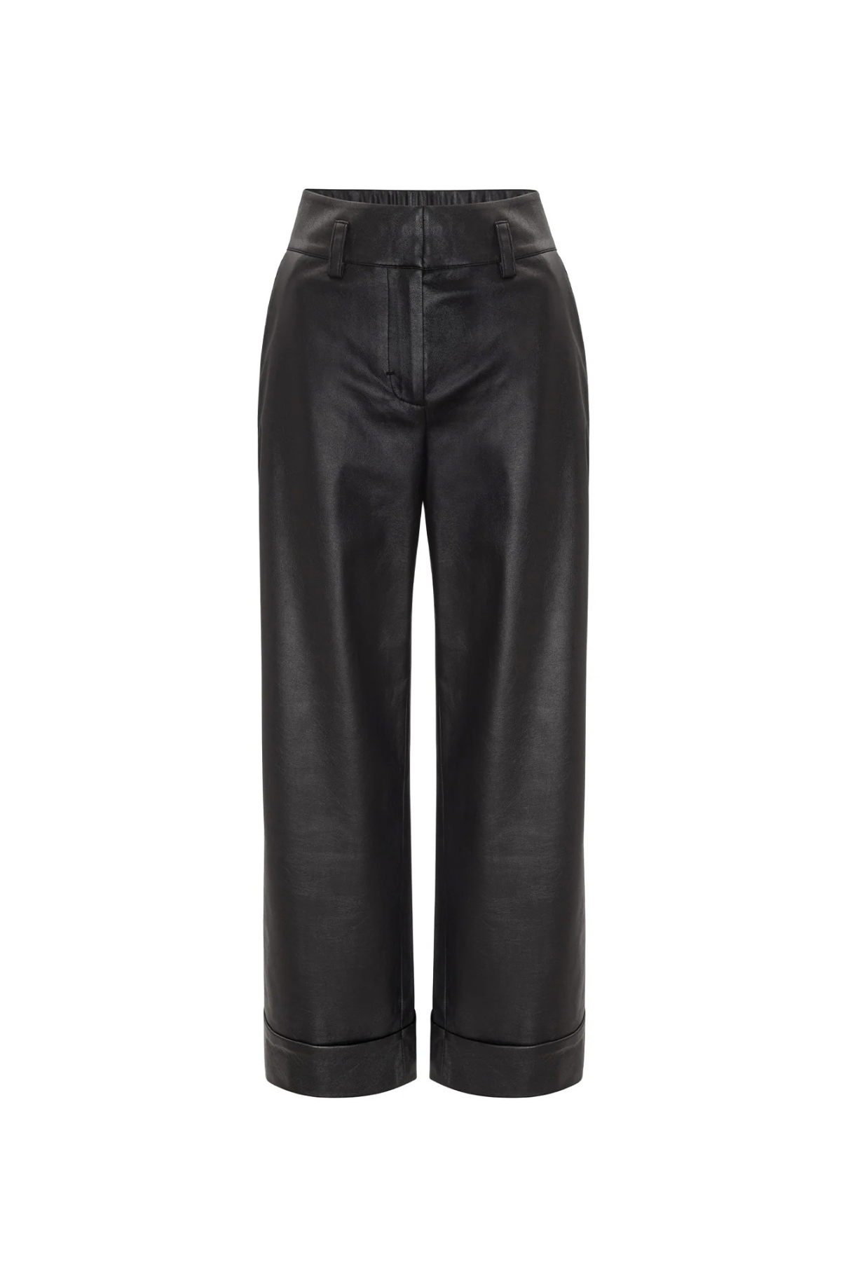 Brochu Walker Reece Vegan Leather Pant - Black Onyx