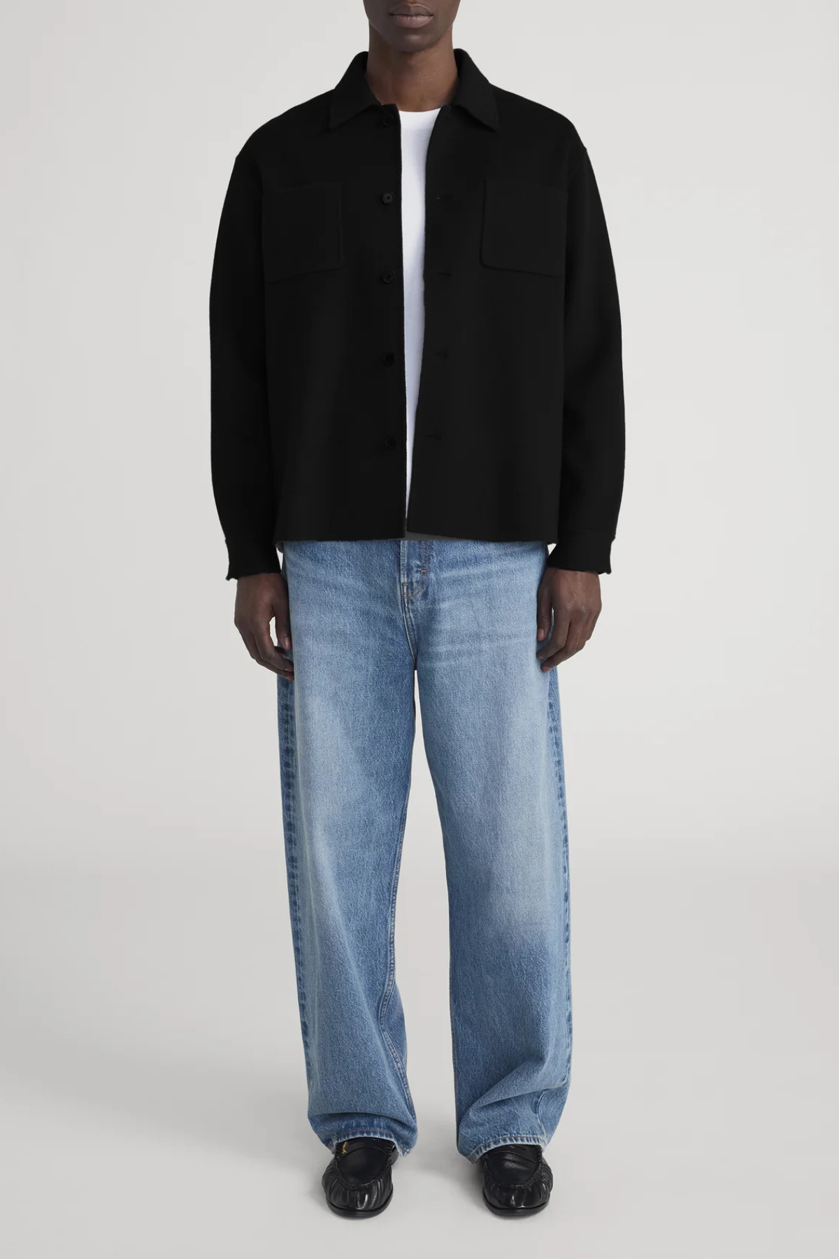 Frame Men's Double Face Wool Jacket - Black