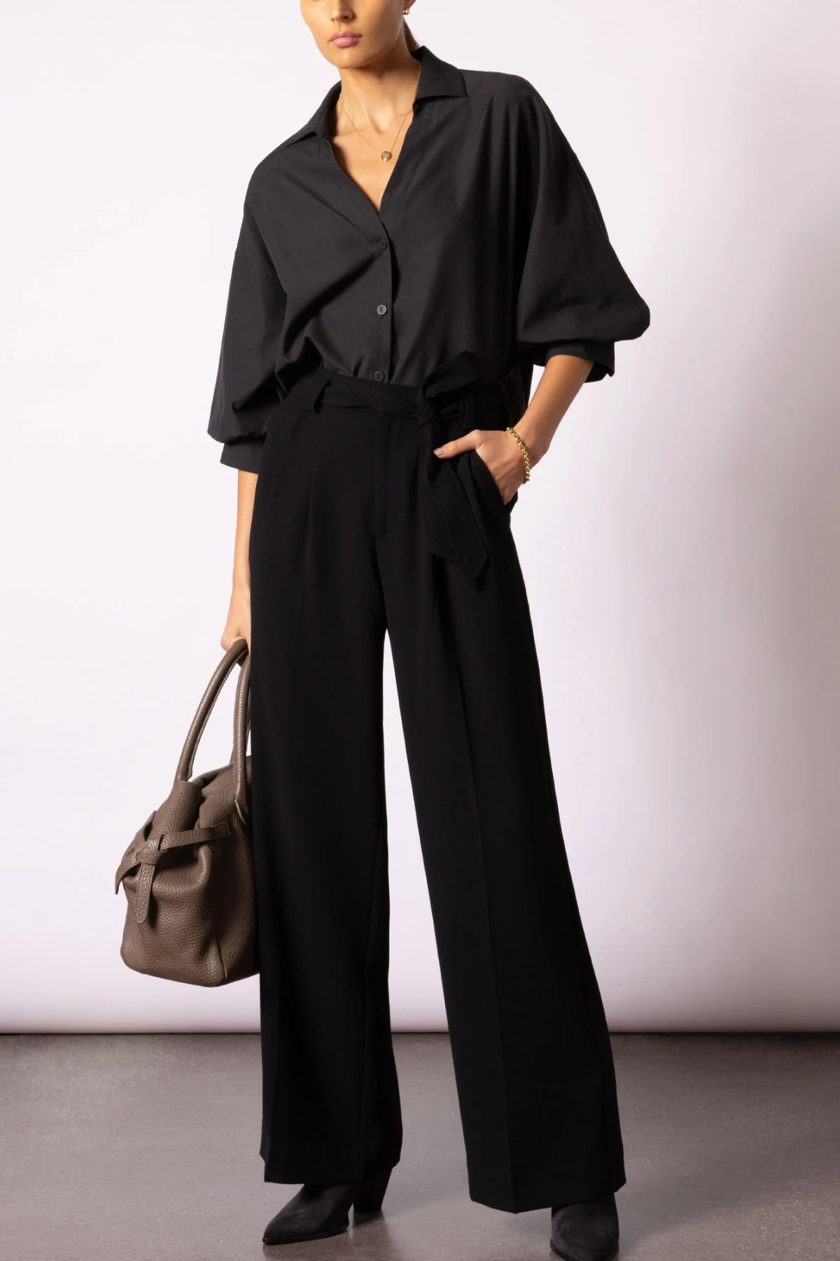 Brochu Walker The Kate Shirt - Black Onyx