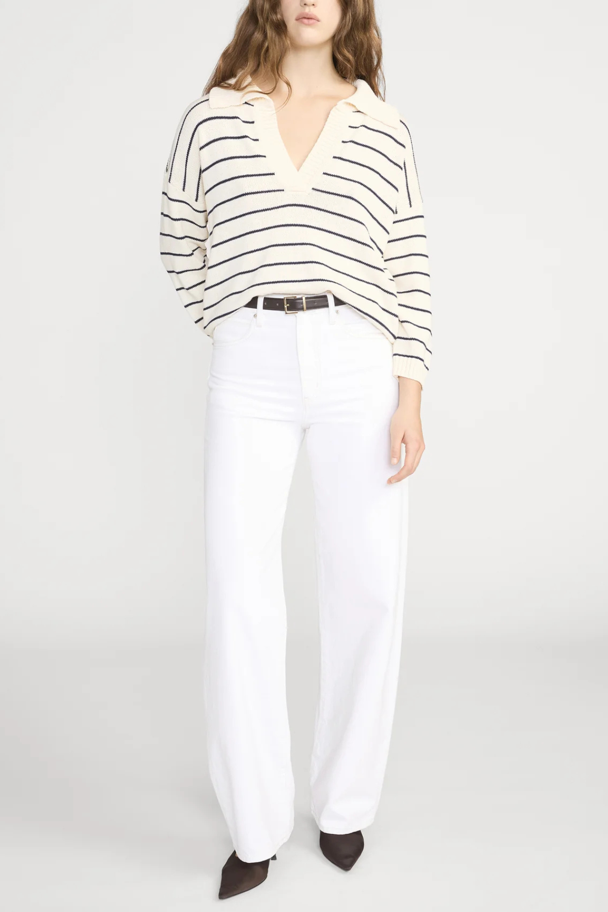 Frame The Striped Easy Pullover