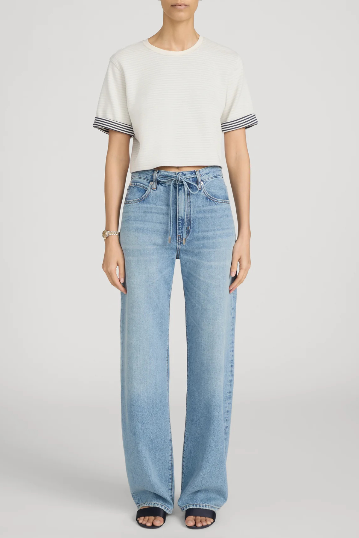 Frame The Off Drawstring Bow Pant - Afterglow