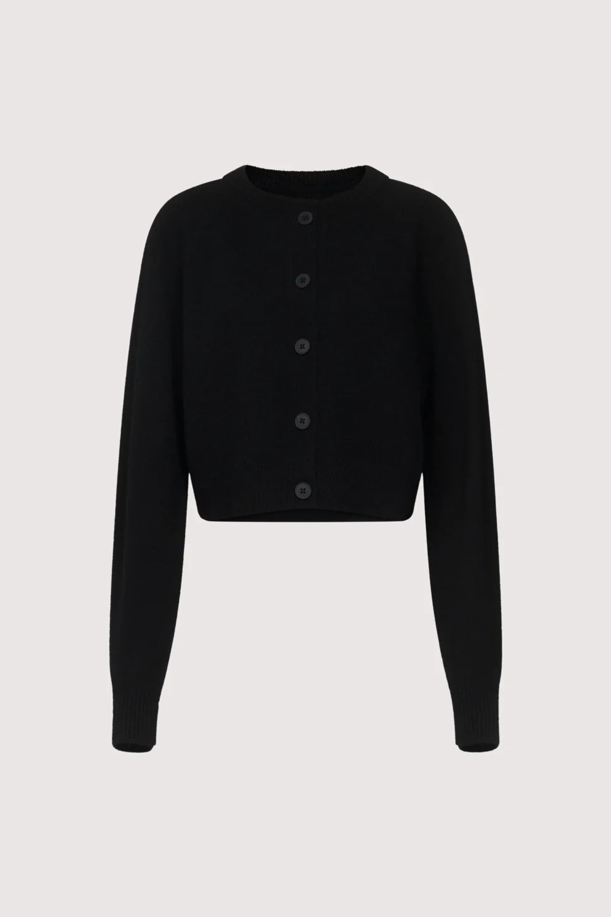 Loulou de Saison Heike Cropped Cardigan - Black
