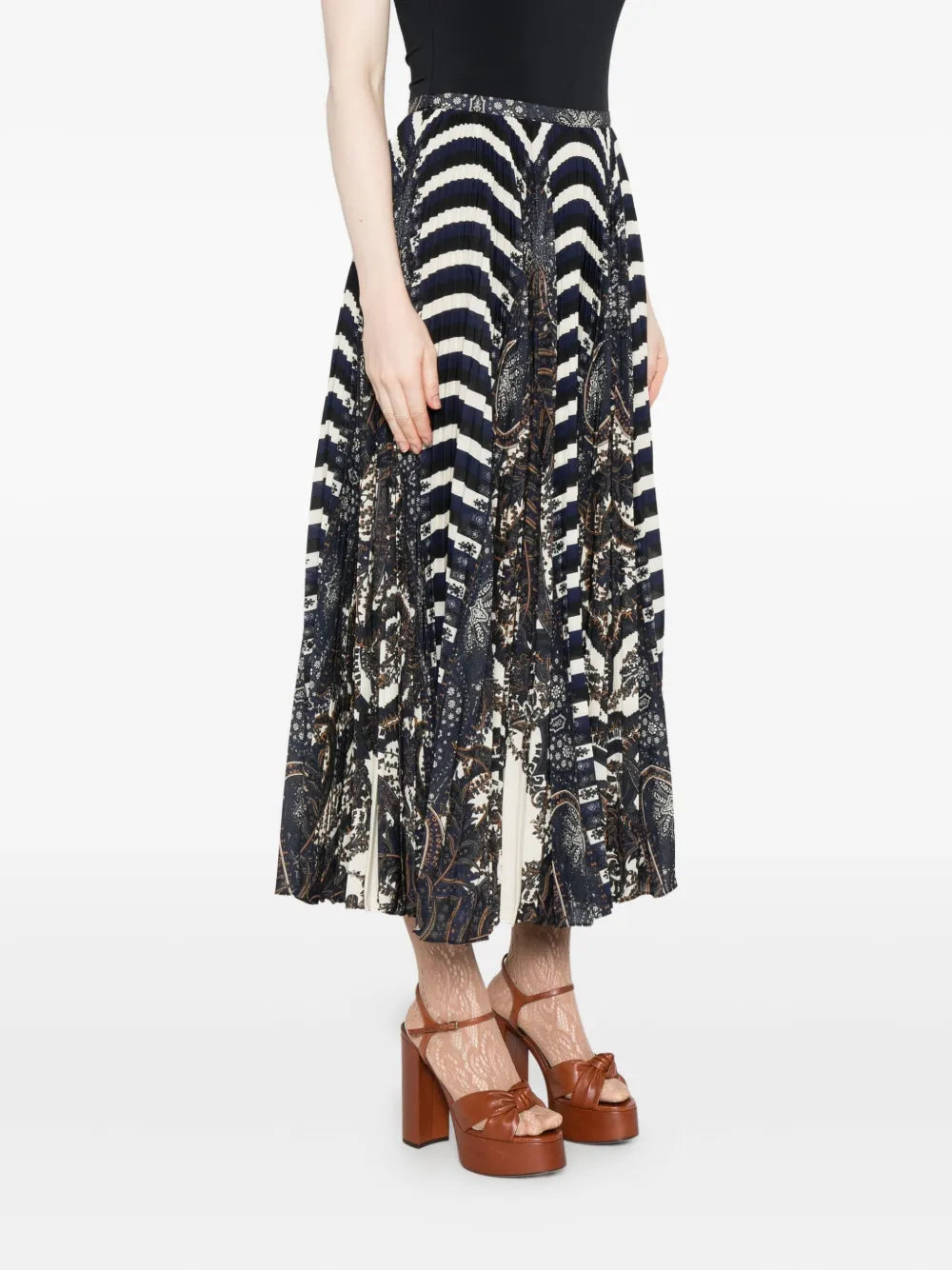 Ulla Johnson Shayna High Waist Pleated Midi Skirt