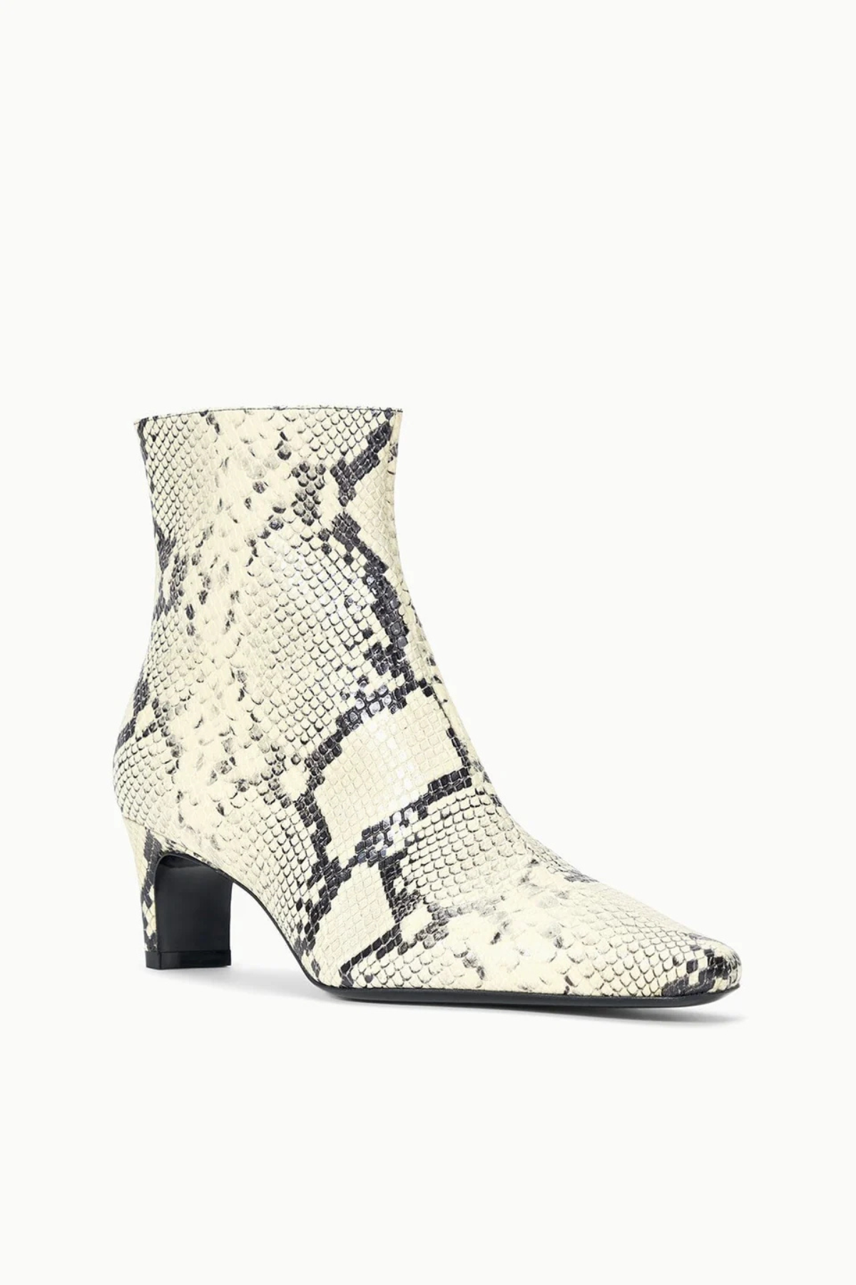 Staud Wally Ankle Boot - White Snake