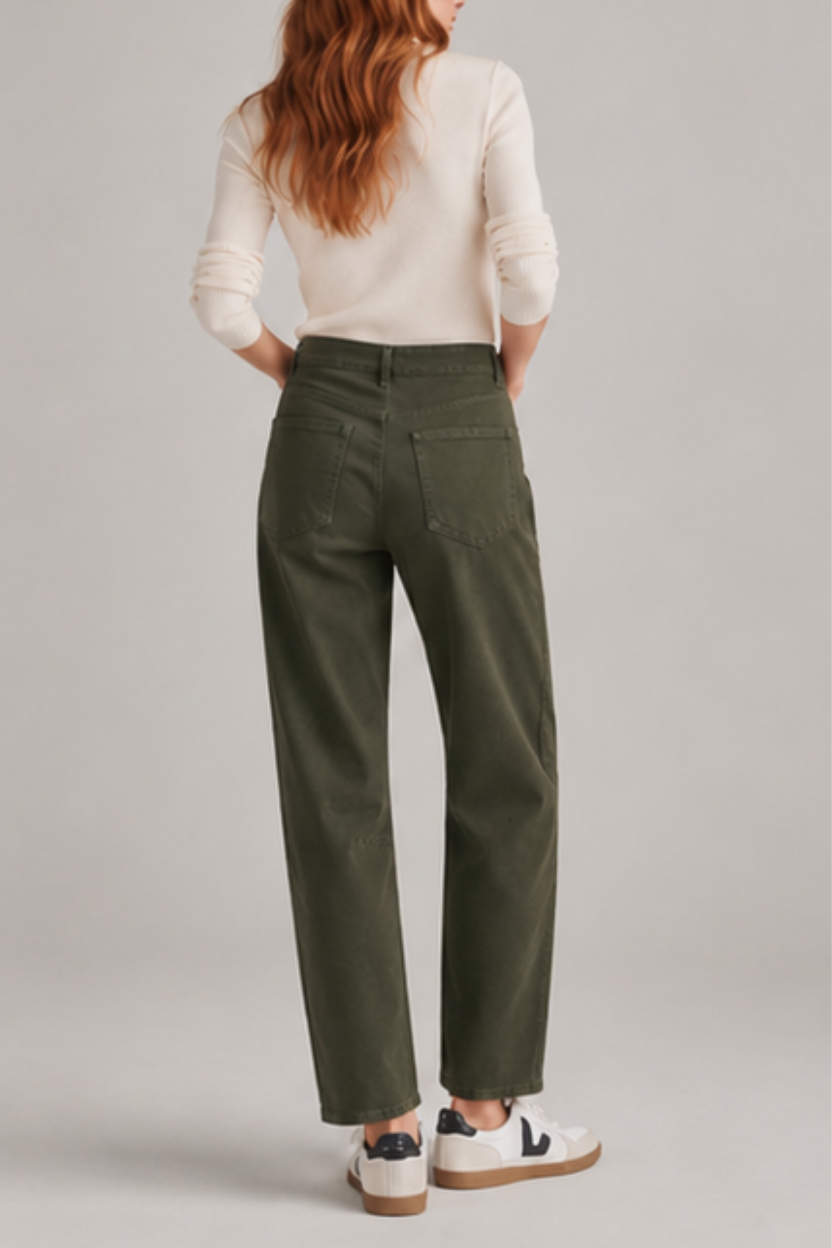 DL1961 Bilie Easy Barrel Pants - Pine