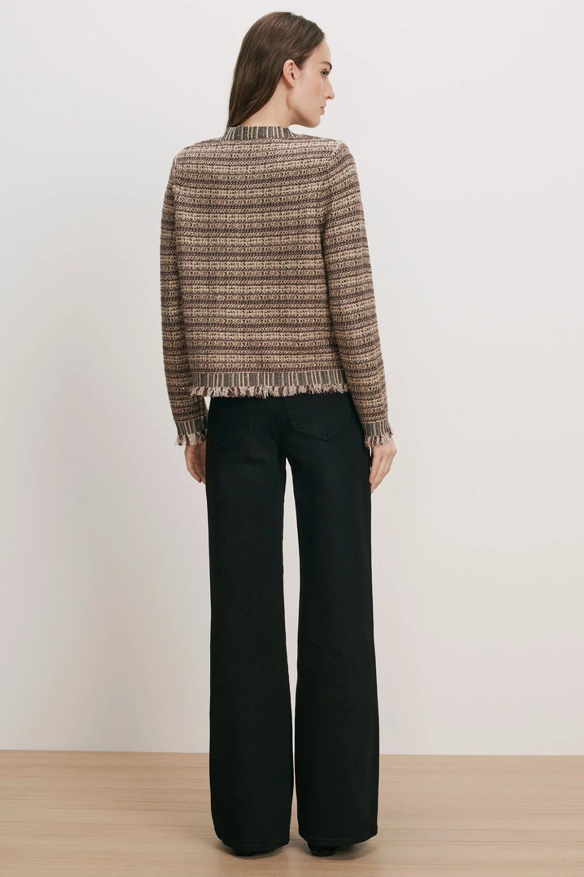 Veronica Beard Sariyah Knit Jacket - Burgundy Multi