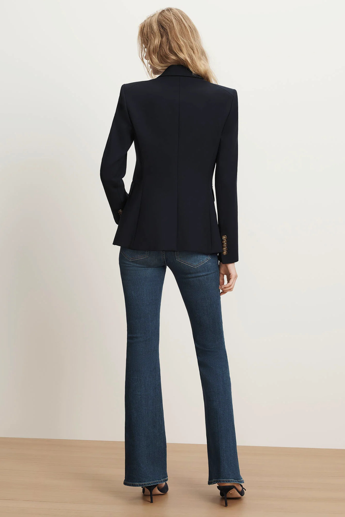 Veronica Beard Miller Single Breasted Dickey Jacket - Navy