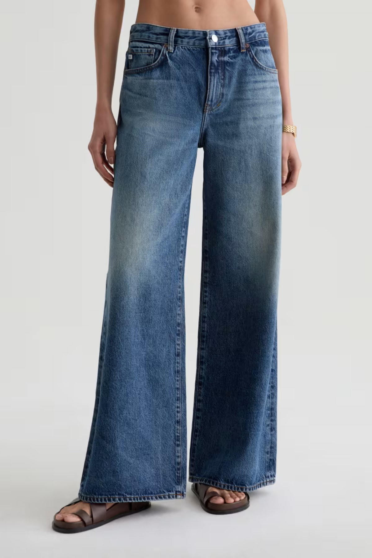 AG Jeans Saige Wide Leg Jean - Nostalgia