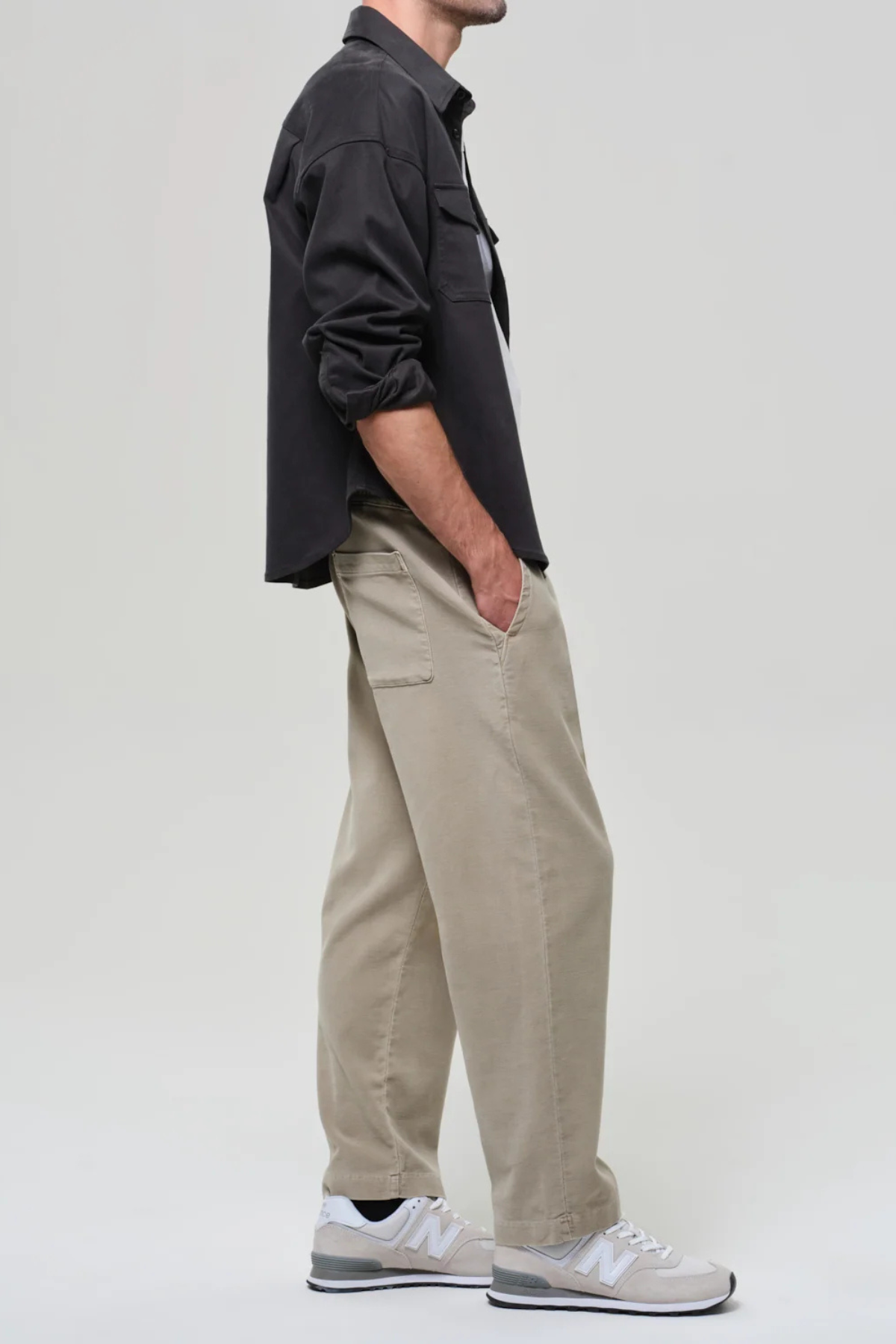 Citizens of Humanity Men's Pull On Pant In French Terry - Vintage Stone