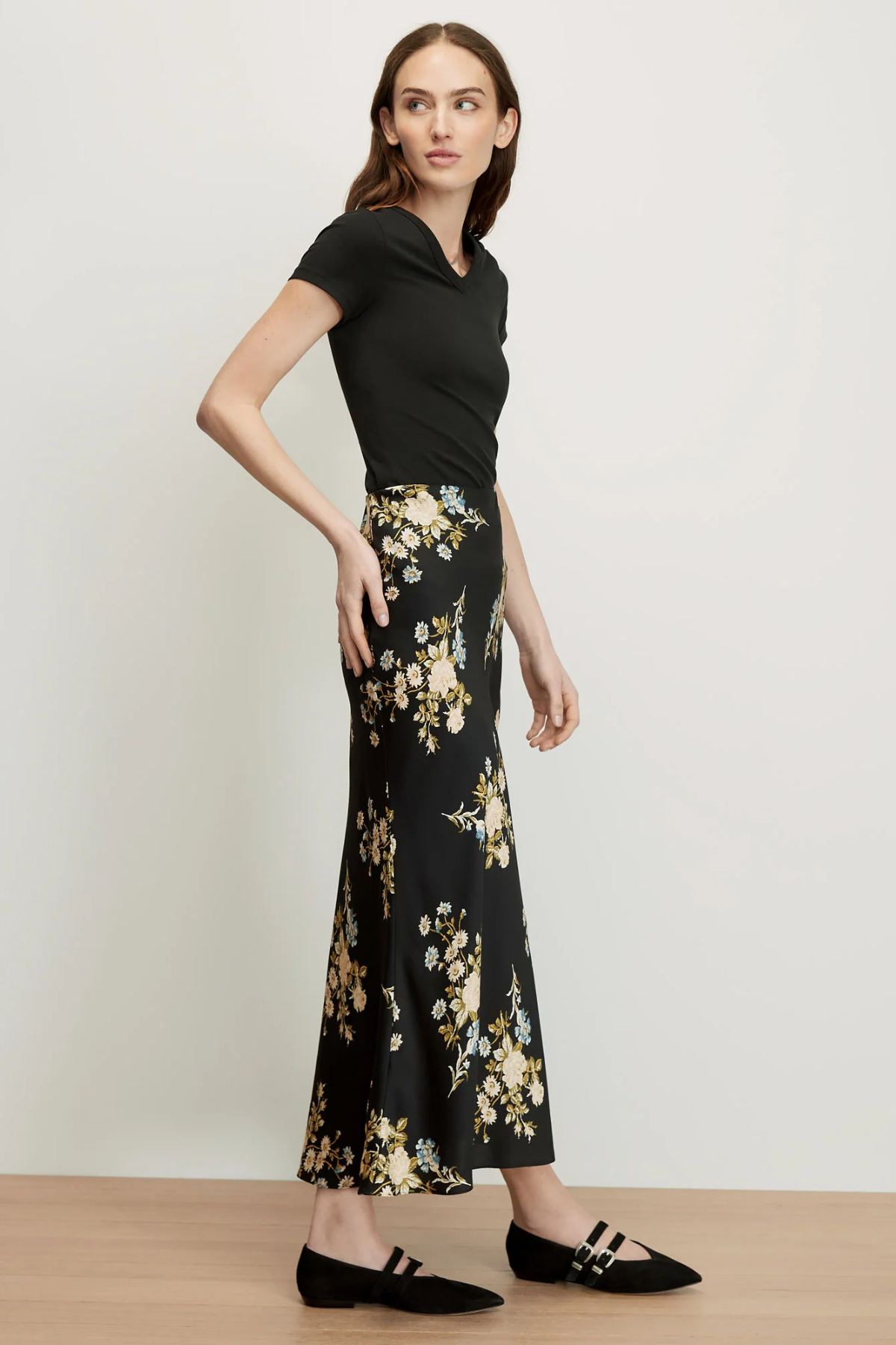 Veronica Beard Clover Skirt - Black Multi