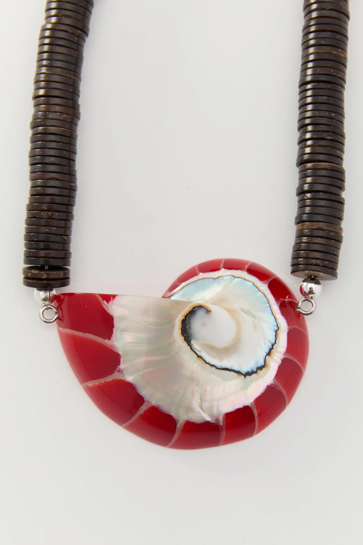 Julietta Odessa Necklace - Brown/ Red