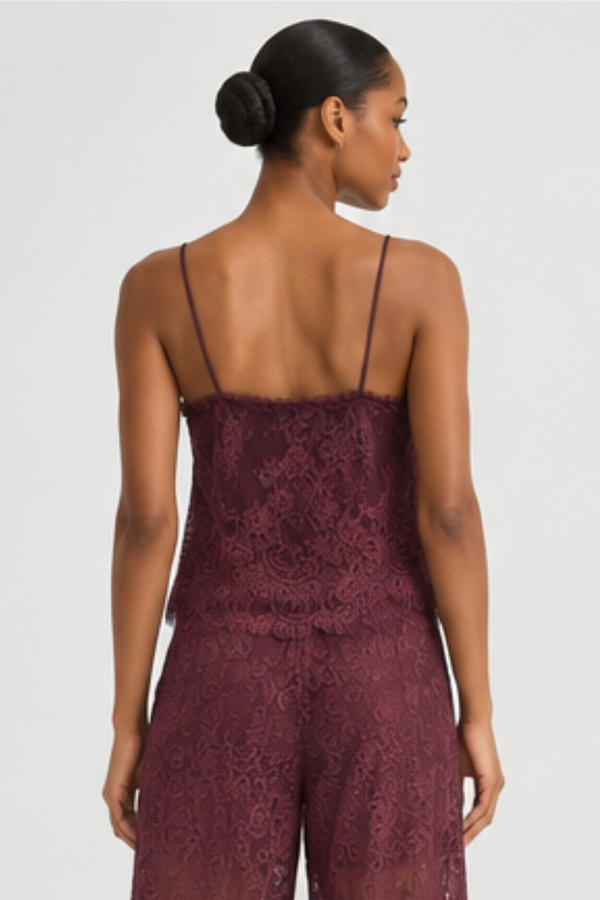 LoveShackFancy Ferni Top - Faded Merlot