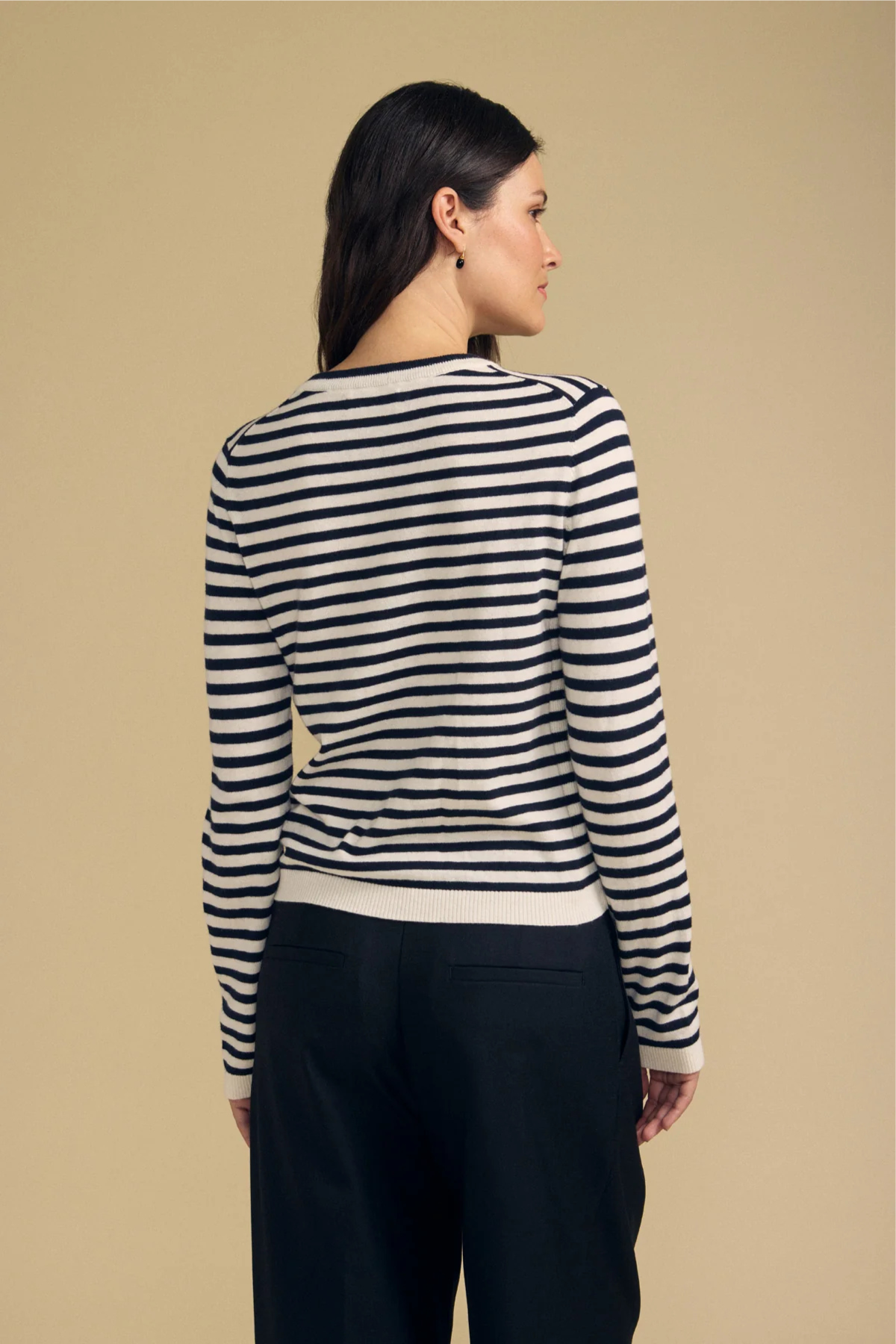 Velvet Roxy Cotton Cashmere Top - Navy