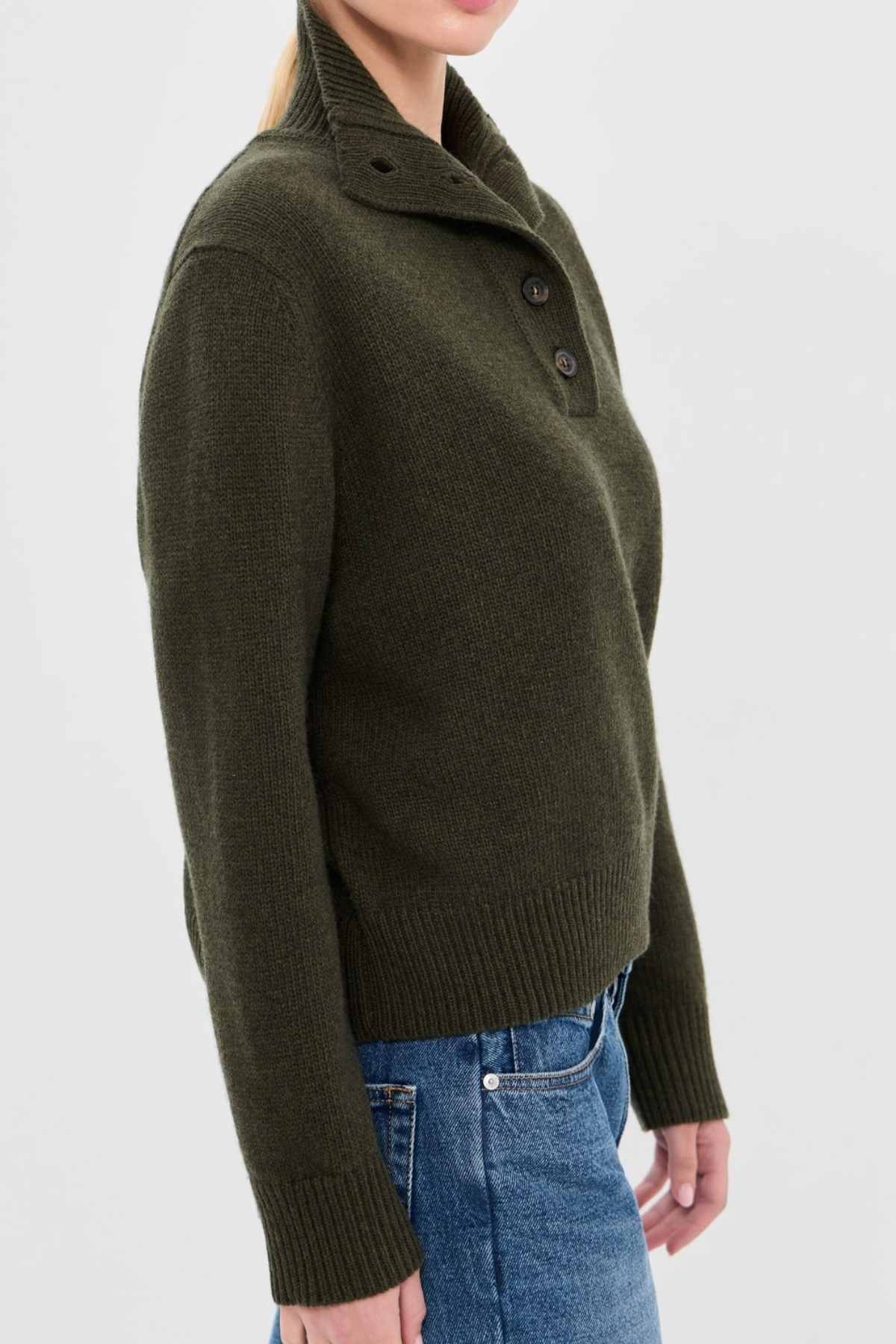 Nili Lotan Renata Sweater - Dark Pine Melange