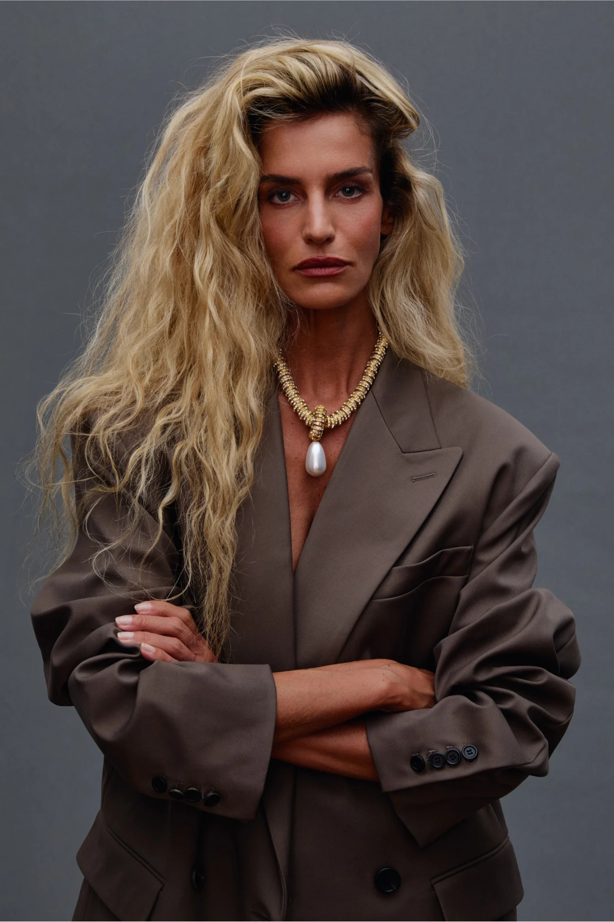 Julietta Pearl Drop Necklace - Gold