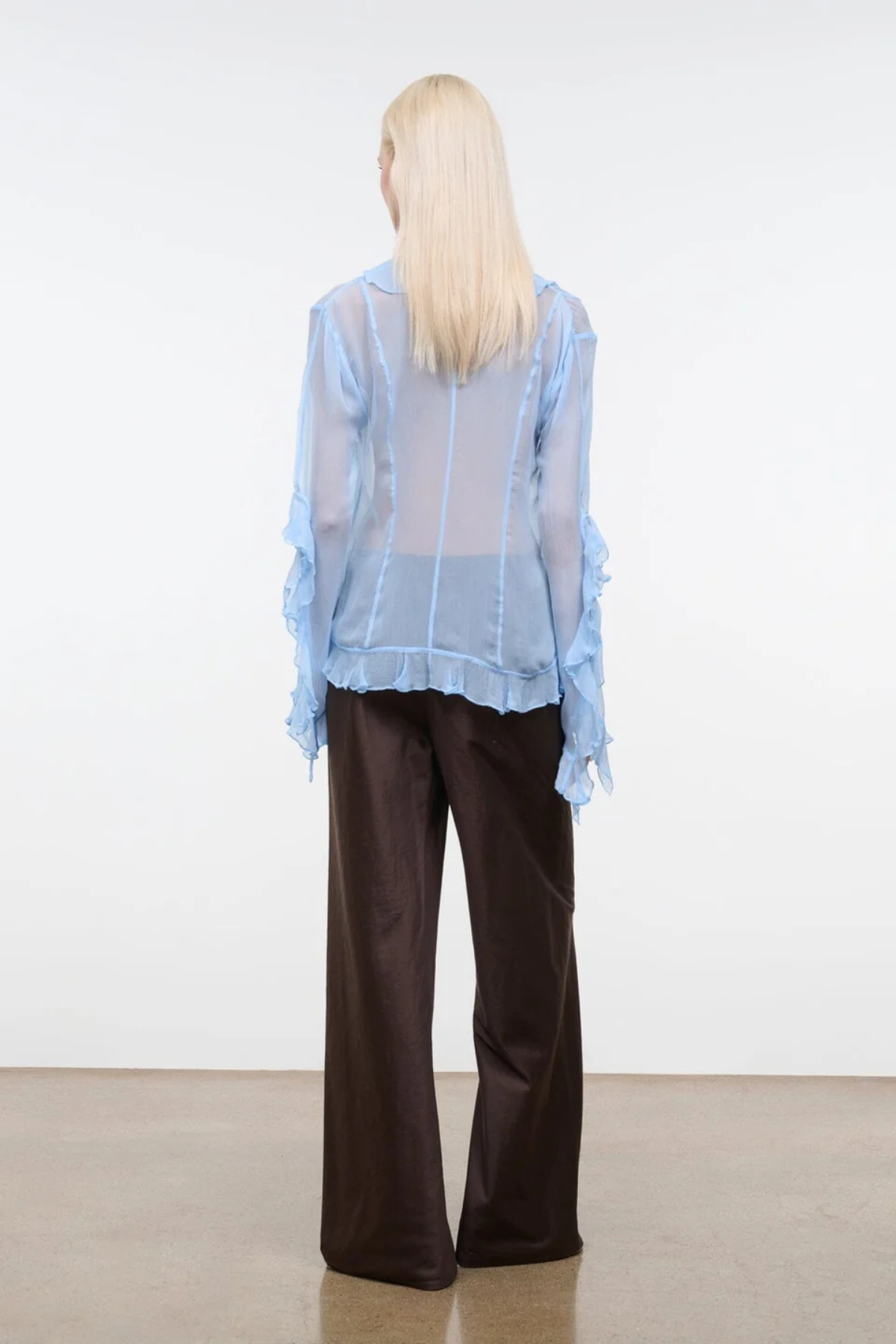Staud Stroll Silk Pant - Earth