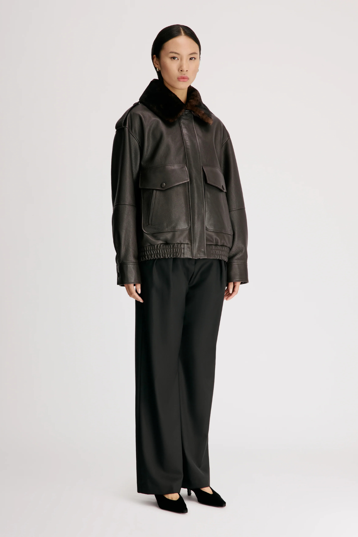 Loulou de Saison Russo Military Jacket - Coffee/ Dark Brown