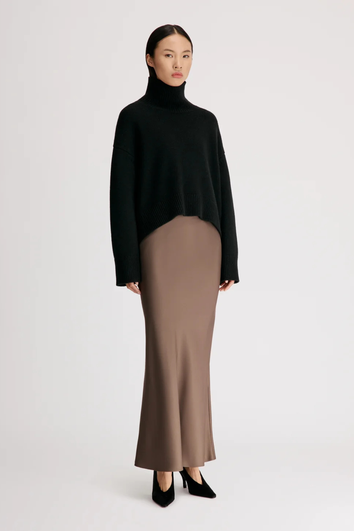 Loulou de Saison Jonah Turtleneck Sweater - Black