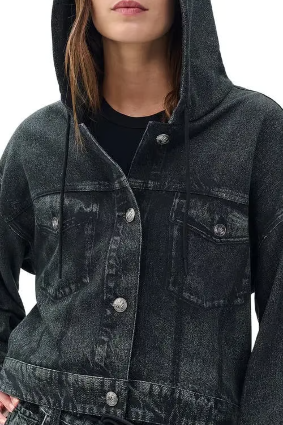 Rag & Bone Miramar Terry Hood Trucker Jacket