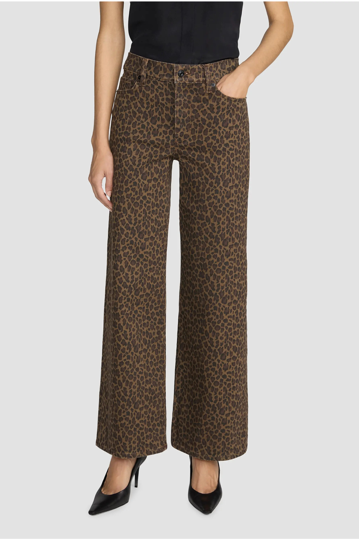Frame Le Slim Palazzo Jeans - Leopard