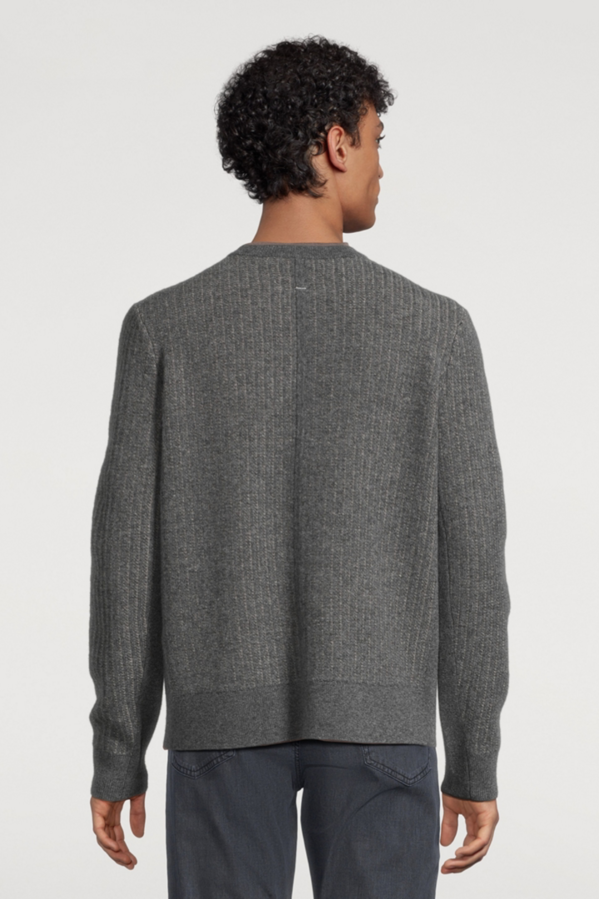 Rag & Bone Men's Chevron Wool Knit Crewneck