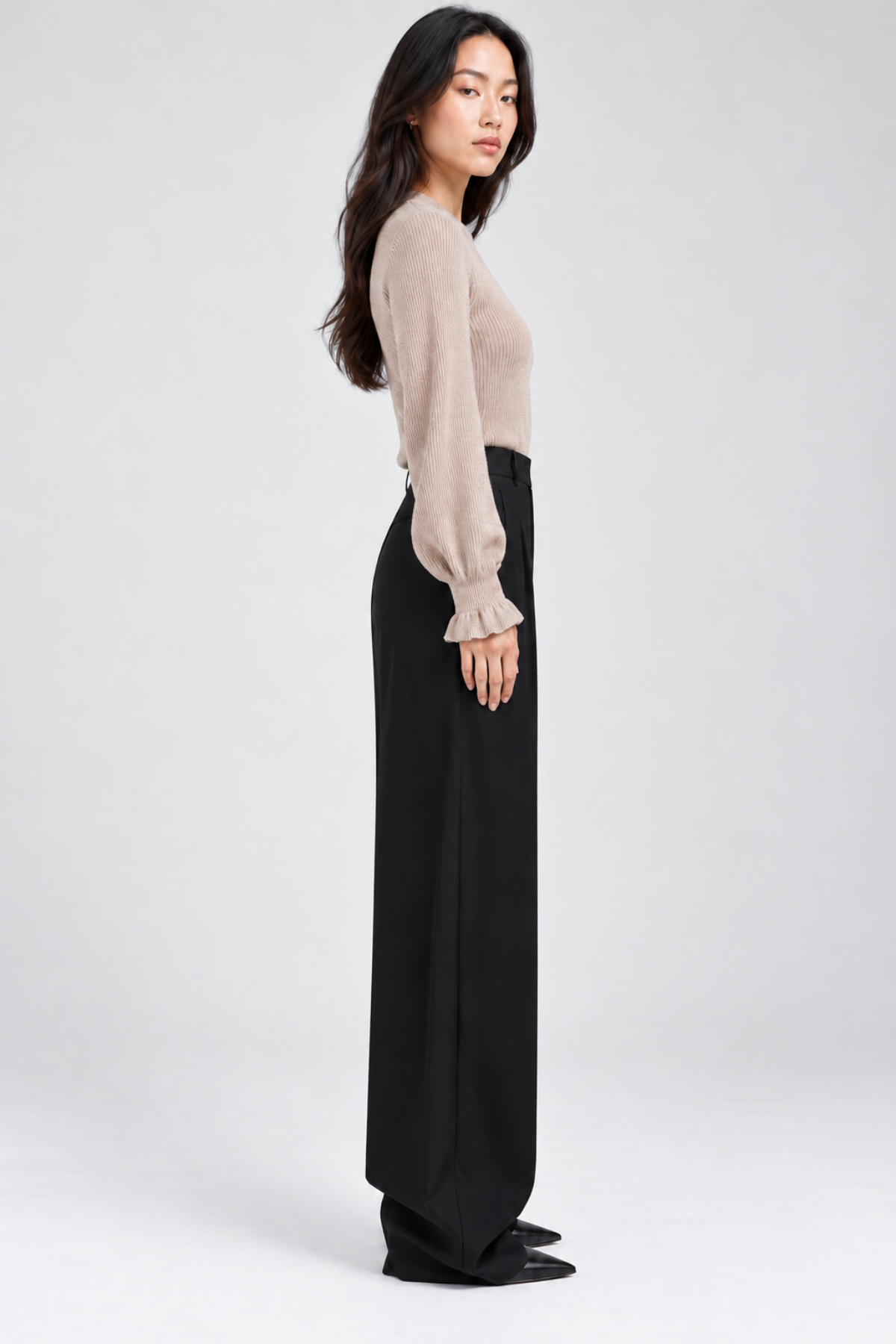 Ulla Johnson Pia Barrel Leg Pant - Noir