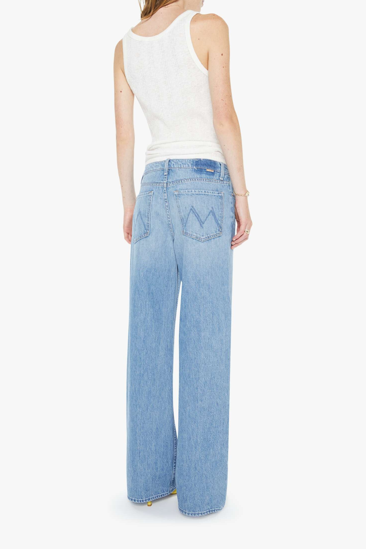 MOTHER The Rerun Zip Sneak Jeans