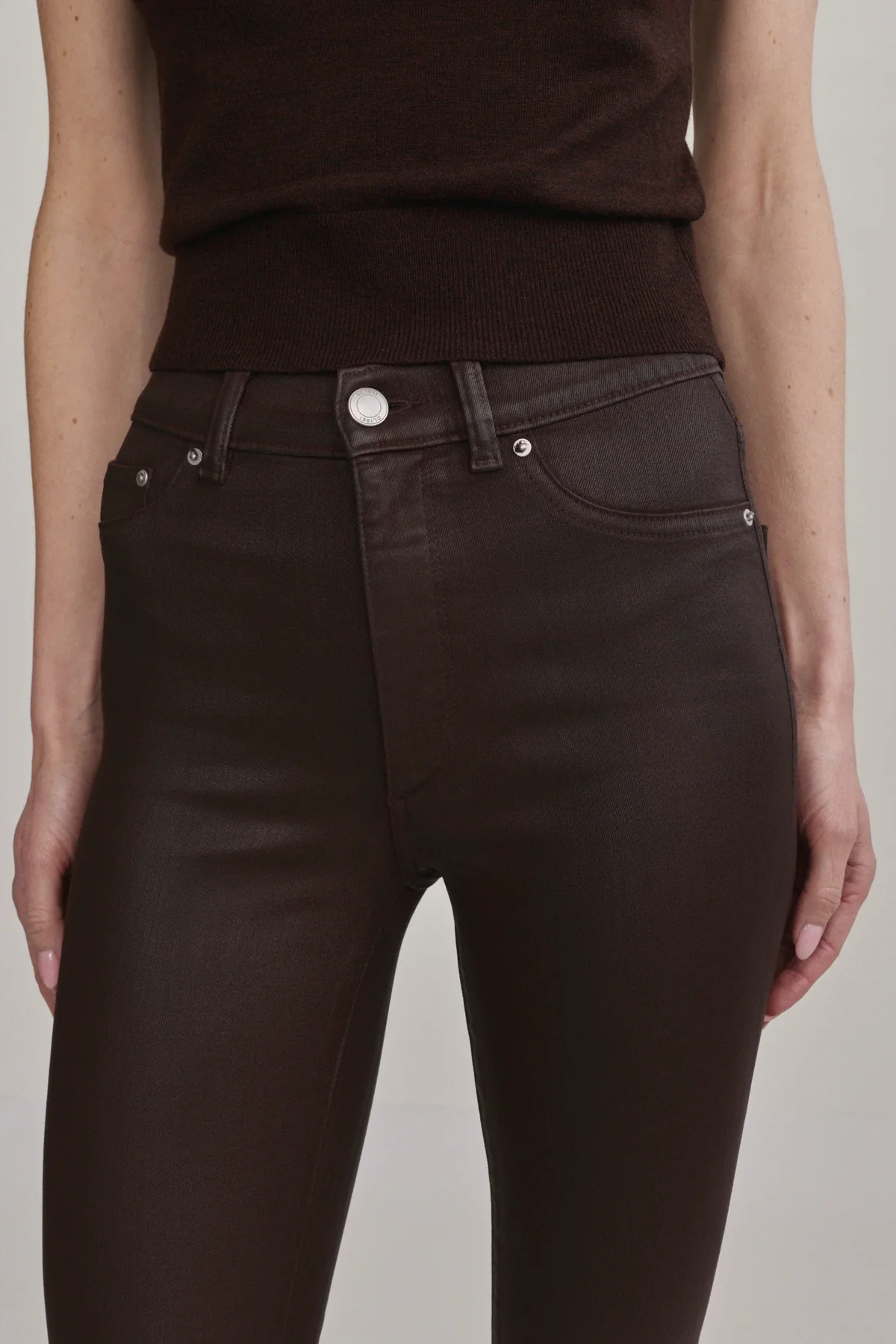 DL1961 Bridget Boot Jeans - Dark Elm Coated