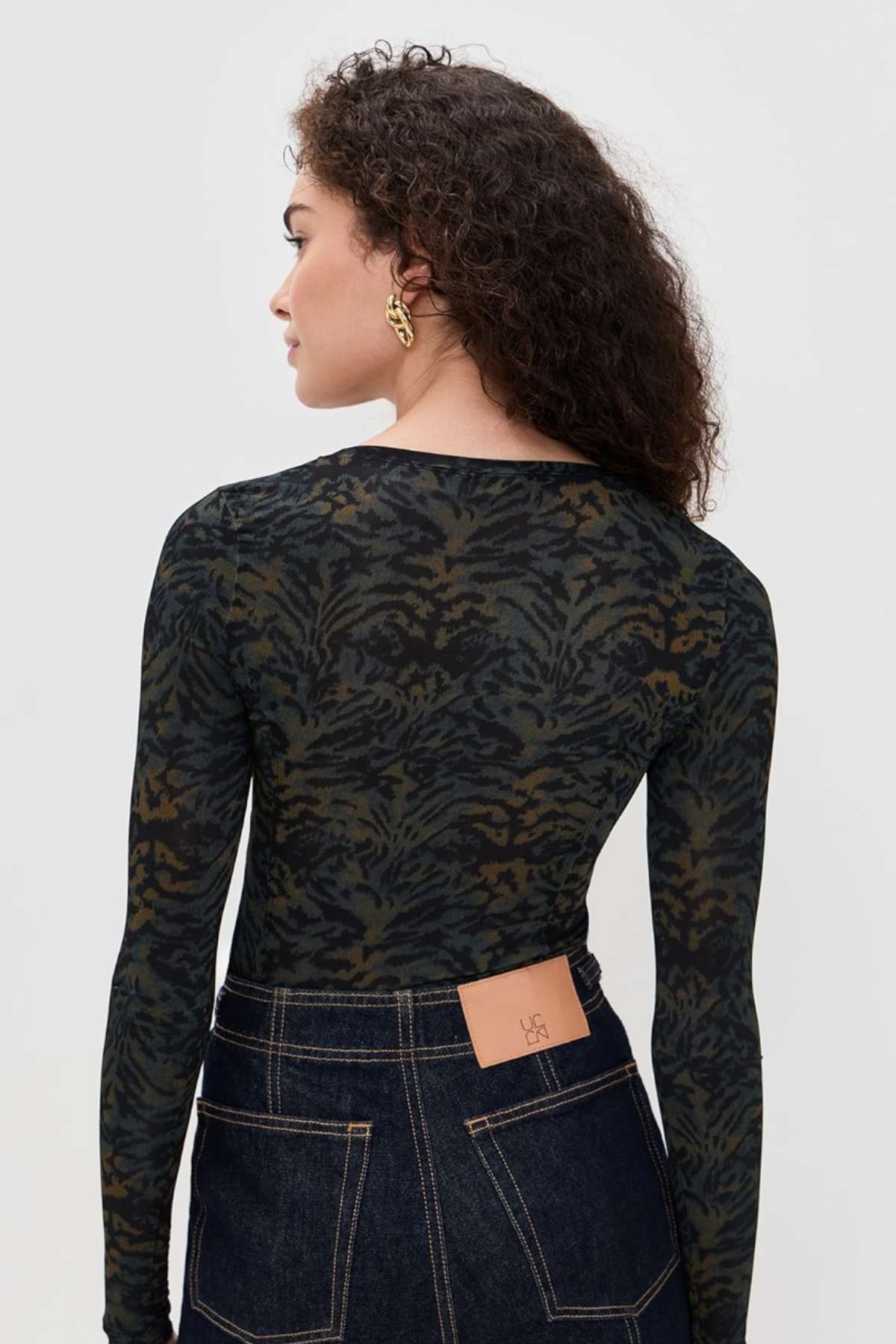 Ulla Johnson Aris Jersey Long Sleeve U-Neck Top