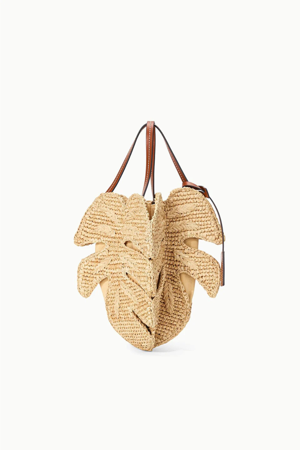 Staud Palm Raffia Bag - Natural/ Tan