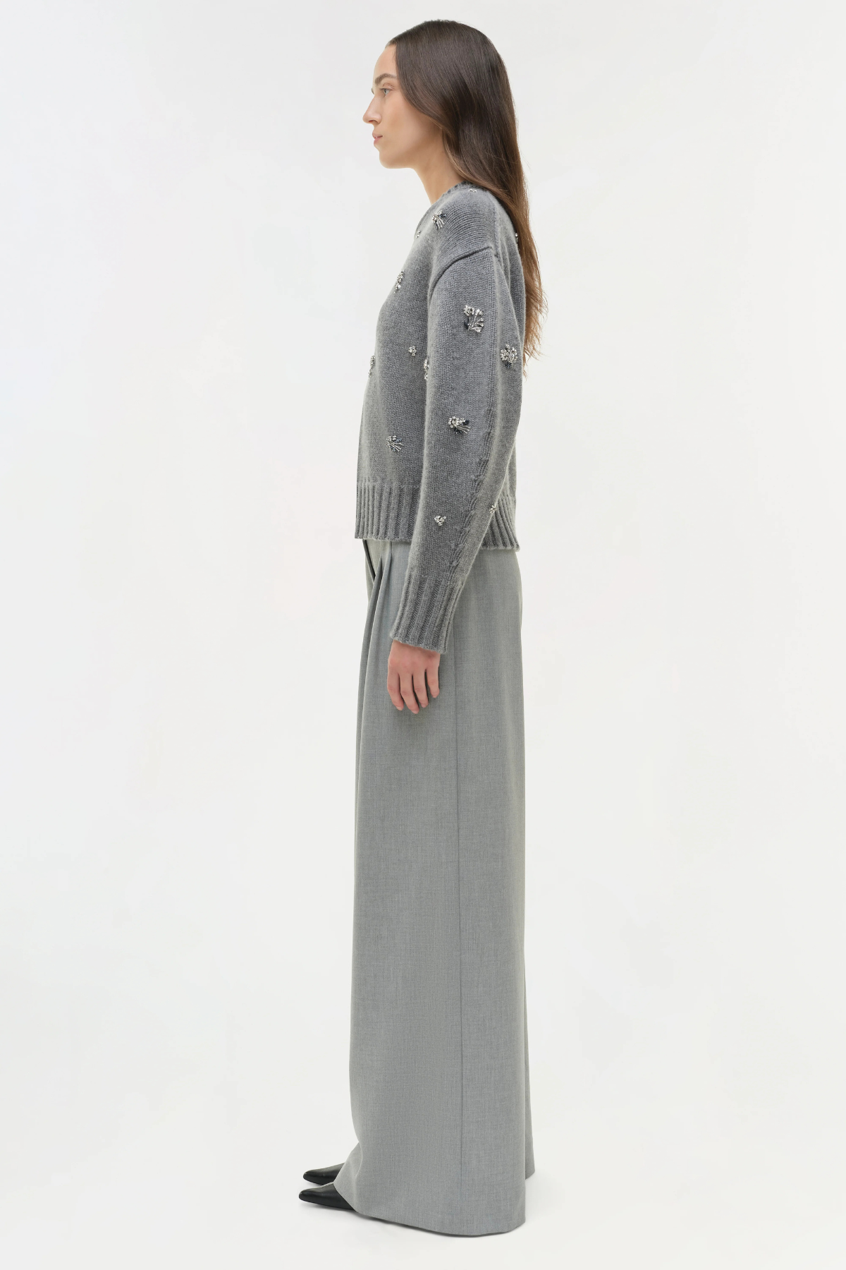 Simkhai Coraline Embellished Knit Crewneck